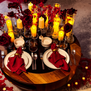 Romantic Enchantment (Red, Candlelight & Flowers)