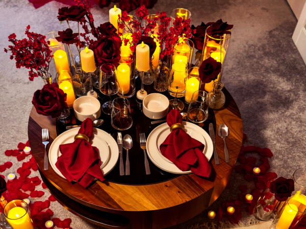 Romantic Enchantment (Red, Candlelight & Flowers)